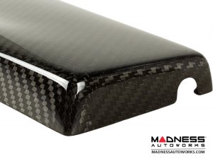 FIAT 500 Parcel Shelf - Carbon Fiber - Italian Racing Stripe w/ Black Scorpion  